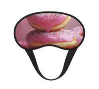 Donut Cake Blackout Sleep Mask - Soft Adjustable Eye Mask for Full Light Blocking, Deep Sleep, Travel & Relaxation