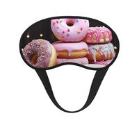Donut Cake Sleep Mask for Men Women Blackout Eye Masks for Sleep, Relaxing Zero Pressure Night Blindfold Soft Breathable Eye Cover for Travel, Night Work, Nap, Office