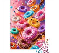 Donut Candy Dessert 1000 Piece Mini Jigsaw Puzzle For Adults Gift Idea