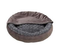 Donut Cat Cave Plush Bed, Round Protection, Cosy Coved Lounger, Hood Soothing Cushion for Puppies, Kittens, Pets, Winter, Outdoors, House, Crate, Travel, Bedroom, Sofa, Home, Holiday, Party, Living