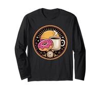 Donut Coffee Doughnut Breakfast Foodie Long Sleeve T-Shirt