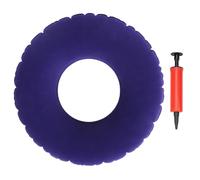 Donut cushion Inflatable Coccyx Cushion for Tailbone Pain Flocking Chair Cushions with Air Pump for Relief of Haemorrhoids, Piles＆Coccyx Pain-Suitable for Wheelchair, Car Seat, Office or Outdoor