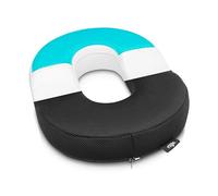 Donut Cushion with Memory Foam and Cooling Gel Layer for Pressure Relief - Soothing Seat Ring Made of Special Foam for Car, Office, Wheelchair