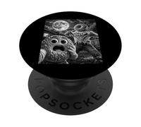 Donut Dad Funny Vintage Horror Graphic Men's Moon Man Selfie PopSockets Adhesive PopGrip