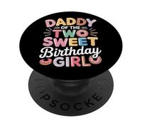 Donut Daddy Of The Two Sweet Birthday Girl Look PopSockets Adhesive PopGrip