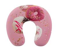 Donut Falling U Shaped Memory Foam Pillow Neck Head Cushion Pillow Support Rest Outdoors Car Office Home Airplanes Travel Pillow