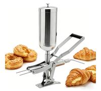 Donut Filler Machine, Manual Jelly Injector for Donuts & Churros, 5L Capacity, Includes 3-4 Filling Pipes for Restaurant & Kitchen Use