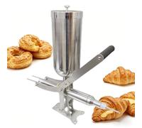 Donut Filler Machine, Manual Jelly Injector for Donuts & Churros, 5L Capacity, Includes 3-4 Filling Pipes for Restaurant & Kitchen Use