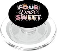 Donut Four Ever Sweet Children Fourth Year Birthday PopSockets PopGrip for MagSafe