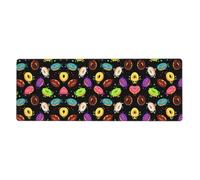 Donut Gaming Desk Mat, Wide Surface Desk Pad for Keyboard, Mouse and Improved Gaming Stability
