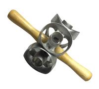 Donut Hole Cutter Donut Cutter, DIY Doughnut Cutter Roller 5.5 Inch Donut Cookie Cutter, Revolving Aluminum Pastry Cutter Dough Baking Roller/278