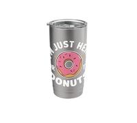 Donut I'm Just Here for The Donuts Stainless Steel Insulated Tumbler