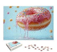 Donut Jigsaw Puzzles for Adults 1500, 1500 Piece Jigsaw Puzzles for Adults, Food Jigsaws Puzzle with Exquisite Packaging Box, Impossible Puzzle for Home Decor, Gifts for Women, Gifts for Men, -7095