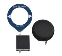 Donut Loop Antenna for Shortwave and Medium Wave, 10kHz-180MHz Frequency Range with Low Impedance Converter, for Radio and Walkie-Talkie Reception