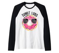 Donut Lord Funny Doughnut Lover Raglan Baseball Tee