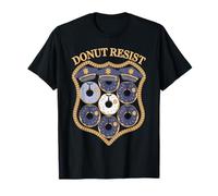 Donut Lover Pun Donut Resist Funny Police Officer T-Shirt