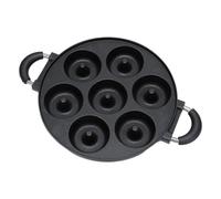 Donut Maker 7 Holes Aluminum Non-Stick Easy Release Mold | Cake Baking Supplies for Airfryer Bakers Bake Cooking Frying Reposteria Breakfast Decorating Home Hornear Making