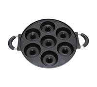 Donut Maker - 7 Holes Non Stick Aluminum Easy Release Dough Mold, Baking Tray Kitchen Bakeware, Breakfast Decorating Tools | for Airfryer Oven Cooking Frying Bakers Home Reposteria Cake Tin Moulds