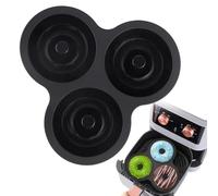 Donut Mold - Heatproof Baking Tray, Reusable Donut and Snack Molds for Air Fryer, Easy to Use Feature, Practical Baking Tool, Multi-Purpose Kitchen Accessory for Cake Cookie Snack Cooking Breakfast