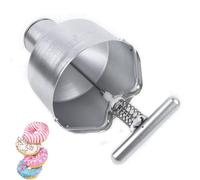 Donut Mold, Stainless Steel Manual Doughnut Batter Dispenser with Adjustable Thickness, 3 Liter Capacity, Ideal for Home and Commercial Use