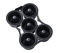 Donut Molds Baking, Silicone Air Fryer Pans, 8.27 x 6.3 x 2.36 inches, Reusable Bagel Maker, Pan Brownies, Cakes, Pastries, Cupcakes, Desserts, Suitable for Home Kitchen, Christmas Party