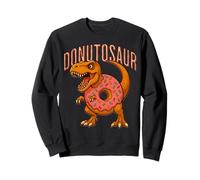'Donut-osaur' Dinosaur Cartoon s Funny Doughnut Sprinkle Sweatshirt
