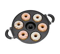Donut Pan - 7 Holes Non-Stick Aluminum Mold Tray - Uniform Heat Baking Tool - Donut Maker Compatible with Air Fryer and Oven | for Breakfast Cooking
