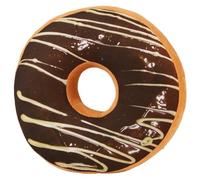 Donut Pillow, 15.8 Inch Round Plush Cute Zippered Ear Piercing Pillow Covers for Sofa, Bed, Chair Covers