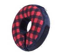 Donut Pillow for Dogs - Soft Adjustable Pastry Collar, Pet Anti Lick Protector, Blow Up Healing Ring | Cats Furry Friend Injury Recovery, Outdoor Compact Foldable Space, Scratch Bite Comfortable