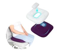 Donut Pillow Postpartum for Sitting Pregnancy Cushion with Perineal Ice Packs Episiotomy Butt Pad Tailbone Pain Relief Hemorrhoid Coccydynia Women After Birth Recovery Medical Care (3 in 1)
