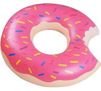 Donut Pool Float for Kids and Adults, Pink Inflatable Pool Tubes for Summer, Fun Vinyl Pool or Beach Float for Teens Age 6-16 (80 CM)