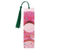 Donut Printed Metal Bookmarks M - Dark Green Lightweight Aluminium Book Marker for Books, Journals & Gifts, Ideal Book Lovers, Holiday Decor & Crafts