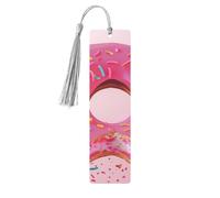 Donut Printed Metal Bookmarks S - Gray Lightweight Aluminium Book Marker for Books, Journals & Gifts, Ideal Book Lovers, Holiday Decor & Crafts
