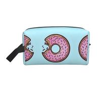 Donut Printed Travel Storage Pouch, Double Sided Large Bag for Clothes and Personal Accessories