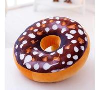 Donut Seat Cushion -Donut Throw Pillow Made with Super Soft & Ultra Premium Fabric,Home Office Chair Cushion for Long Sitting Work 15.7" (chocolate)