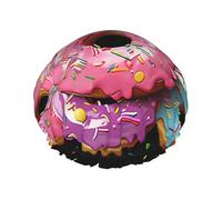 Donut Shower Cap for Women Double Layers Thick Hair Caps Reusable Waterproof Bath Caps with Elastic Band Hair Hat Washable Shower Hat for Men Women Spa Salon