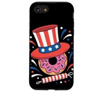 Donut Sprinkle Patriotic Independence Day 4th of July Foodie Case for iPhone SE (2020) / 7/8
