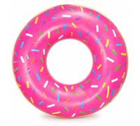Donut Swimming Pool Ring 118cm Giant Inflatable Swim Ring Pink Pool Float Adult & Kids Summer Water Float for Beach Pool Party Holiday (2)