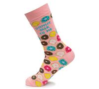 Donut Talk To Me, Fancy Colorful Cotton Comfy Novelty Funny Dress Socks Unisex, MOOD Patterned Cool Design Gift, Women's 5.5-9.5, Men's 4.5-7.5, Unisex 36-40