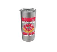 Donut Therapy Healing one bite at a time - Donuts Stainless Steel Insulated Tumbler