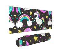 Donut Unicorn Print Large Mouse Pad Non-Slip Desk Pad Protector Computer Keyboard Pad for Office Home 80 * 30 cm