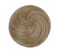 Donut Updo Accessory Hairpieces for Women Synthetic Space Bun Mini Claw Clip in Messy Fake Hair Bun Extensions Wig Hair Ponytail for Women Girls(Ash Blonde,2 pcs)