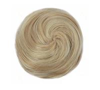 Donut Updo Accessory Hairpieces for Women Synthetic Space Bun Mini Claw Clip in Messy Fake Hair Bun Extensions Wig Hair Ponytail for Women Girls(Buttery Blonde,1pc)