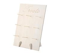 Donut Wall Stand Display, 9-Peg Wood Donut Stand, Reusable Holder Board For Wedding Parties Decoration And Baby Shower