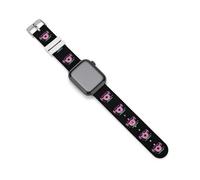 Donut Weightlifting Don't Give Up Silicone Quick Release Watch Band Compatible with IWatch Waterproof Replacement Sport Strap for Men Women