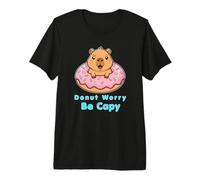 Donut Worry Be Capy Funny Cute Animal Lover Capybara Premium T-Shirt