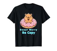 Donut Worry Be Capy Funny Cute Animal Lover Capybara T-Shirt