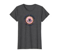 Donut Worry Be Happy - Cheerful Pastry Pun T-Shirt, Women, Dark Heather Grey, Medium