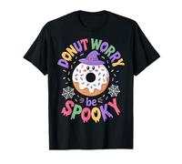 Donut Worry Be Spooky Witch Hat Halloween Trick or Treat T-Shirt