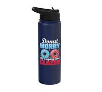 Donut Worry be Sugary and Glazed - Donuts Stainless Steel Insulated Water Bottle